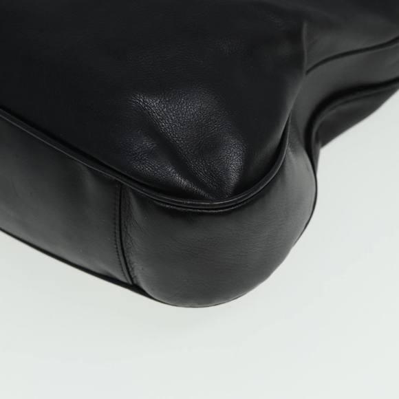 GUCCI Bamboo Hand Bag Leather Black Auth 80628 - Picture 11 of 16